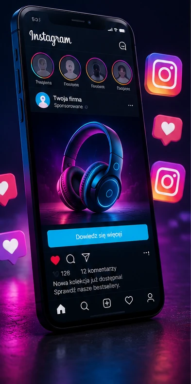 Reklama na Instagramie, która przyciąga uwagę i zwiększa sprzedaż Instagram stał się jedną z najważniejszych platform marketingowych dla nowoczesnych marek. To miejsce, w którym użytkownicy odkrywają nowe produkty, inspirują się contentem i budują relacje z firmami, które potrafią komunikować się w autentyczny i atrakcyjny sposób. Dla biznesu oznacza to ogromny potencjał sprzedażowy, wizerunkowy i społecznościowy. W Pixabit pomagamy markom wykorzystać pełnię możliwości Instagram Ads. Tworzymy kampanie reklamowe, które nie tylko wyglądają dobrze, ale przede wszystkim realizują konkretne cele biznesowe. Łączymy strategię, kreatywność i analitykę, aby budować reklamy, które angażują użytkowników i skutecznie wspierają rozwój marki.
